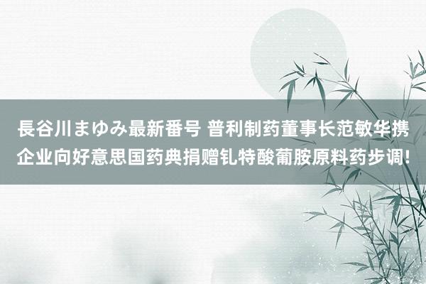 長谷川まゆみ最新番号 普利制药董事长范敏华携企业向好意思国药典捐赠钆特酸葡胺原料药步调!