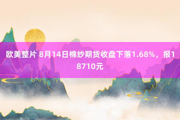 欧美整片 8月14日棉纱期货收盘下落1.68%，报18710元