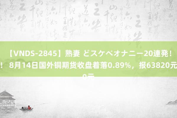 【VNDS-2845】熟妻 どスケベオナニー20連発！！ 8月14日国外铜期货收盘着落0.89%，报63820元