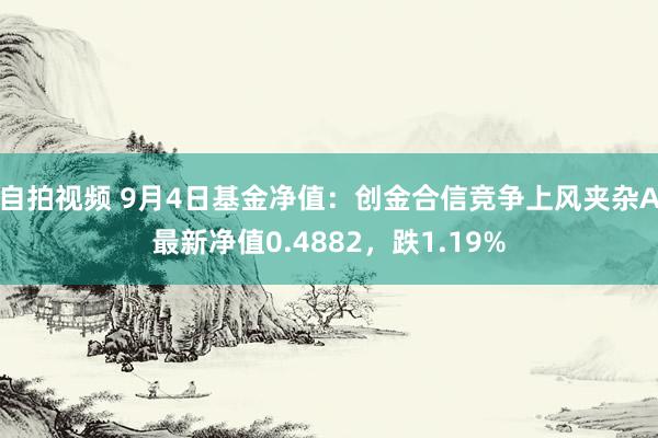 自拍视频 9月4日基金净值：创金合信竞争上风夹杂A最新净值0.4882，跌1.19%