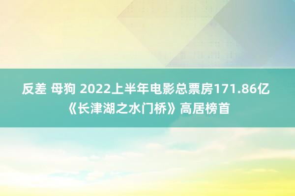 反差 母狗 2022上半年电影总票房171.86亿 《长津湖之水门桥》高居榜首