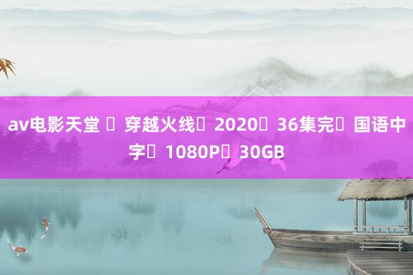 av电影天堂 ☑穿越火线☑2020☑36集完☑国语中字☑1080P☑30GB